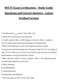 NOCTI Exam Certification &ndash; Study Guide Questions and Correct Answers for 2027&sol;2028 Exam Preparation