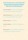 NUR 2474 Pharm Exam 2 &lpar;New 2026&sol; 2027 Update&rpar; Questions & Answers &lbrace;Grade A&rcub; 100&percnt; Correct &lpar;Verified Solutions&rpar;&NewLine;&NewLine;