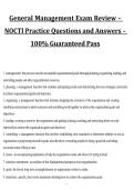 Package deal for  NOCTI Exam Review &ndash; Practice Questions and 100&percnt; Verified Answers &lpar;A&plus; Graded&rpar; 2027&sol;2028