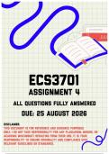 ECS3701 Assignment 4 Memo &vert; Due 25 August 2026