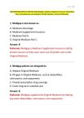 AHIP MEDICARE MODULE 6 PRACTICE EXAM Medigap Medicare Supplement Insurance&comma; Standardized Plans&comma; Guaranteed Issue&comma; and Compliance 50 SURE Questions Answers & Rationales&period;&period;&period;&period;pdf&NewLine;&NewLine;