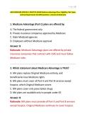 AHIP MEDICARE MODULE 3 PRACTICE EXAM Medicare Advantage Plans&comma; Eligibility&comma; Plan Types&comma; and Key Requirements 50 SURE Questions Answers & Rationales&period;&period;&period;&period;&period;pdf&NewLine;&NewLine;