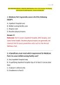 AHIP MEDICARE MODULE 2 PRACTICE EXAM Medicare Parts A & B Coverage&comma; Cost-Sharing&comma; and Key Rules 50 SURE Questions Answers & Rationales&period;&period;&period;&period;&period;pdf&NewLine;&NewLine;