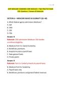 AHIP MEDICARE COMBINED CORE MODULES &plus; FWA PRACTICE EXAM 250&plus; Questions Answers & Rationales&period;&period;&period;&period;&period;pdf&NewLine;&NewLine;
