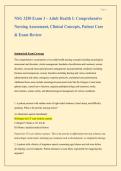 NSG 3250 Exam 3 &ndash; Adult Health I&colon; Comprehensive Nursing Assessment&comma; Clinical Concepts&comma; Patient Care & Exam Review