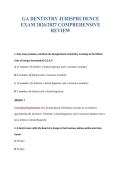 GA DENTISTRY JURISPRUDENCE&NewLine;EXAM 2026&sol;2027 COMPREHENSIVE&NewLine;REVIEW