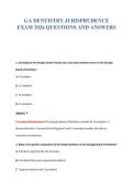 GA DENTISTRY JURISPRUDENCE&NewLine;EXAM 2026 QUESTIONS AND ANSWERS