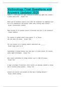 Victimology Final Questions and Answers Updated 2026
