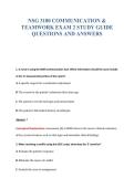 NSG 3180 EXAM BUNDLE QUESTIONS WITH VERIFIED ANSWERS