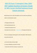 NSG 252 Exam 3&lpar;New 2026&sol; 2027 Update&rpar; Questions & Answers &lbrace;Grade A&rcub; 100&percnt; Correct &lpar;Verified Solutions&rpar;