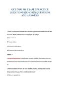 GCU NSG 316 EXAM 2 PRACTICE&NewLine;QUESTIONS &lpar;2026&sol;2027&rpar; QUESTIONS&NewLine;AND ANSWERS