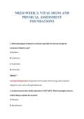 NR224 WEEK 2&colon; VITAL SIGNS AND&NewLine;PHYSICAL ASSESSMENT&NewLine;FOUNDATIONS