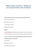 NR224 WEEK 3 EDAPTS - MOBILITY&NewLine;EXAM QUESTIONS AND ANSWERS
