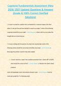 Capstone Fundamentals Assessment  &lpar;New 2026&sol; 2027 Update&rpar; Questions & Answers &lbrace;Grade A&rcub; 100&percnt; Correct &lpar;Verified Solutions&rpar;&NewLine;&NewLine;