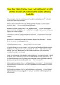 Texas Real Estate Practice Exam 1 with all Correct & 100&percnt; Verified Answers &vert;Actual Complete Update &vert;Already Graded A&plus;