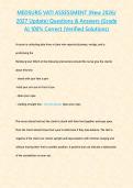 MEDSURG VATI ASSESSMENT&lpar;New 2026&sol; 2027 Update&rpar; Questions & Answers &lbrace;Grade A&rcub; 100&percnt; Correct &lpar;Verified Solutions&rpar;&NewLine;&NewLine;