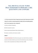 NSG 300 EXAM BUNDLE QUESTIONS WITH VERIFIED ANSWERS