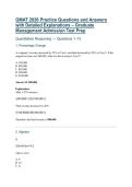 GMAT 2026 Practice Questions and Answers &NewLine;with Detailed Explanations &ndash; Graduate &NewLine;Management Admission Test Prep