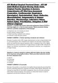 ATI Medical-Surgical Proctored Exam &ndash; ATI RN Adult Medical-Surgical Nursing Study Guide&comma; Original Practice Questions & Answers&comma; Comprehensive ATI Med-Surg Assessment Preparation&comma; Cardiovascular&comma; Respiratory&comma; Neurological&comma; Gastrointestinal&comma; Renal&comma; Endocrin