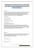 SAUNDERS NCLEX REVIEW &vert;ACTUAL QUESTIONS AND VERIFIED ANSWERS&vert;BRAND NEW 2026-2027 UPDATE&vert;GRADED A&plus;