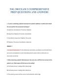 NSG 300 EXAM BUNDLE QUESTIONS WITH VERIFIED ANSWERS
