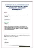 SAUNDERS NCLEX RN COMPREHENSIVE EXAM PREP &vert;ACTUAL QUESTIONS AND VERIFIED ANSWERS&vert;BRAND NEW 2026-2027 UPDATE&vert;GRADED A&plus;