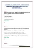 SAUNDERS NCLEX RN &vert;ACTUAL QUESTIONS AND VERIFIED ANSWERS&vert;BRAND NEW 2026-2027 UPDATE&vert;GRADED A&plus;
