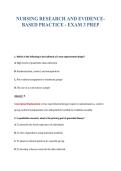 NURSING RESEARCH AND EVIDENCE-&NewLine;BASED PRACTICE - EXAM 3 PREP