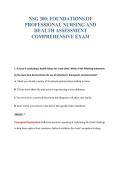 NSG 300 EXAM BUNDLE QUESTIONS WITH VERIFIED ANSWERS