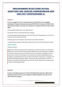 HESI&sol;SAUNDERS NCLEX EXAM &vert;ACTUAL QUESTIONS AND VERIFIED ANSWERS&vert;BRAND NEW 2026-2027 UPDATE&vert;GRADED A&plus;