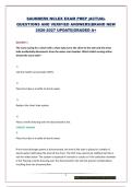 SAUNDERS NCLEX EXAM PREP &vert;ACTUAL QUESTIONS AND VERIFIED ANSWERS&vert;BRAND NEW 2026-2027 UPDATE&vert;GRADED A&plus;