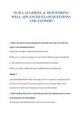 NGWA AUGERING & MONITORING&NewLine;WELL ADVANCED EXAM QUESTIONS&NewLine;AND ANSWERS