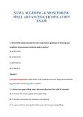 NGWA AUGERING & MONITORING&NewLine;WELL ADVANCED CERTIFICATION&NewLine;EXAM
