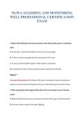 NGWA AUGERING AND MONITORING&NewLine;WELL PROFESSIONAL CERTIFICATION&NewLine;EXAM