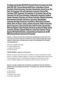 The Ultimate and Complete NSG 6020 3P Advanced Physical Assessment Exam Study Guide 2026&ndash;2027&comma; Covering Advanced Health History&comma; Comprehensive Physical Examination&comma; Clinical Interviewing&comma; Therapeutic Communication&comma; General Survey&comma; Vital Signs&comma; Pain Assess