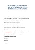 NLN NEX &lpar;PRE-ADMISSION EXAM&rpar;&NewLine;ADVANCED PREP BANK QUESTIONS&NewLine;AND ANSWERS