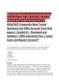 WGU D413 Objective Assessment Study Questions&NewLine;and Answers Update 100&percnt; Correct With Assured&NewLine;Rationles And Complete Assesment A&plus; Pass&NewLine;2026&sol;2027 Frequently Most Tested&NewLine;Questions and 100&percnt; Accurate From Past&NewLine;papers &vert; Graded A&plus; &comma; Reviewed and&NewLine;Updated &vert; 10