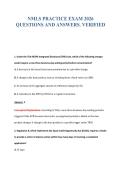 NMLS PRACTICE EXAM 2026&NewLine;QUESTIONS AND ANSWERS&period; VERIFIED