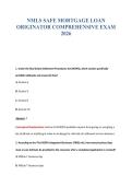 NMLS SAFE MORTGAGE LOAN&NewLine;ORIGINATOR COMPREHENSIVE EXAM&NewLine;2026