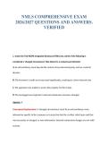 NMLS COMPREHENSIVE EXAM&NewLine;2026&sol;2027 QUESTIONS AND ANSWERS&period;&NewLine;VERIFIED