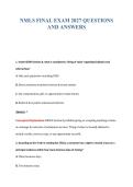 NMLS EXAM BUNDLE QUESTIONS WITH VERIFIED ANSWERS