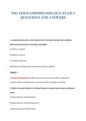 NSG 1520 PATHOPHYSIOLOGY EXAM 3&NewLine;QUESTIONS AND ANSWERS