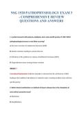 NSG 1520 EXAM BUNDLE QUESTIONS WITH VERIFIED ANSWERS