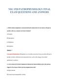 NSG 1520 EXAM BUNDLE QUESTIONS WITH VERIFIED ANSWERS
