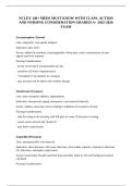 NCLEX 140&plus; MEDS MUST KNOW WITH CLASS&comma; ACTION AND NURSING CONSIDERATION GRADED A&plus; 2025-2026 EXAM