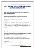 CSC -CARDIAC SURGERY CERTIFICATION &vert;ACTUAL QUESTIONS AND VERIFIED ANSWERS&vert;BRAND NEW 2026-2027 UPDATE&vert;GRADED A&plus;