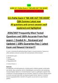 NURS 611-Patho Exam 4 &OpenCurlyDoubleQuote;WE ARE OUT THE DOOR&rdquo;&NewLine;QUESTIONS AN ANSWERS&period; A&plus; GRADED 611-Patho Exam 4 &OpenCurlyDoubleQuote;WE ARE OUT THE DOOR&rdquo; Q&A Summer Latest now&NewLine;All questions and correct answers well explained and highlighted&NewLine; 2026&sol;2027 Frequently Most Tested Questions and 10