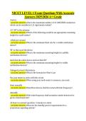 NICET LEVEL 1 Exam Questions With Accurate &NewLine;Answers 20252026 A&plus; Grade