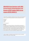 2026&sol;2027  NCSO Exam 300 Questions with 100&percnt; Correct Answers Actual Questions and Answers LATEST Update&vert;100&percnt; Correct&NewLine;answers RATED GRADE A&plus; QUESTIONS AND CORRECT DETAILED ANSWERS WITH RATIONALES &lpar;VERIFIED ANSWERS&rpar; &vert;ALREADY GRADED A&plus;&vert;&vert;NEWEST VERSION&NewLine;