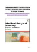 TEST BANK FOR Medical-Surgical Nursing&colon; Concepts and Practice 6th Edition by Holly K&period; Stromberg ISBN&colon; 978-0443121029 COMPLETE GUIDE ALL CHAPTERS COVERED WITH RATIONALES 100&percnt; VERIFIED A&plus; GRADE ASSURED&excl;&excl;&excl;&excl;&excl;&excl;NEW LATEST UPDATE&excl;&excl;&excl;&excl;&excl;&excl;